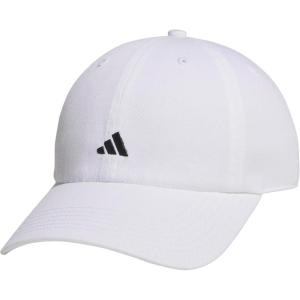 adidas Women’s Saturday Baseball Cap – Adjustable Cotton Hat, Athletic Relaxed Fit DISCONTINUED(White/Black/3.0)