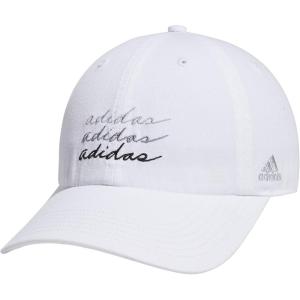 adidas Women’s Saturday Baseball Cap – Adjustable Cotton Hat, Athletic Relaxed Fit DISCONTINUED(White/Black/Grey /Clear Grey)