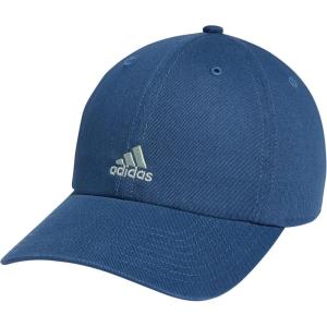 adidas Women’s Saturday Baseball Cap – Adjustable Cotton Hat, Athletic Relaxed Fit DISCONTINUED(Wonder Steel Blue/Linen Green)
