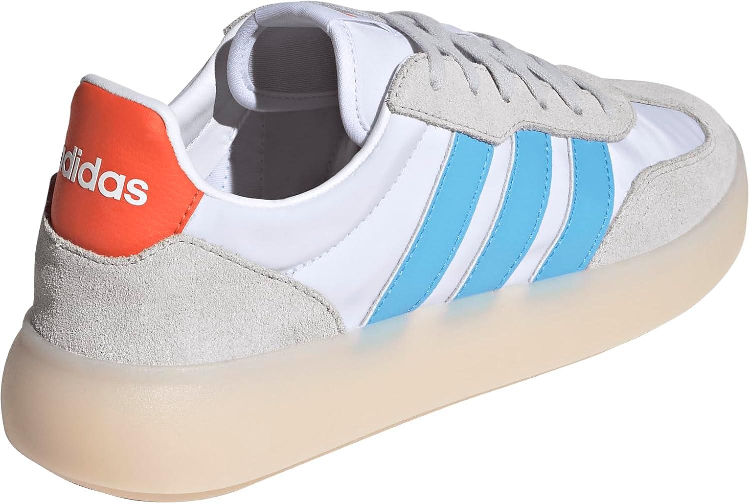 imageAdidas Mens Barreda DecodeWhiteSemi Blue BurstSemi Impact Orange