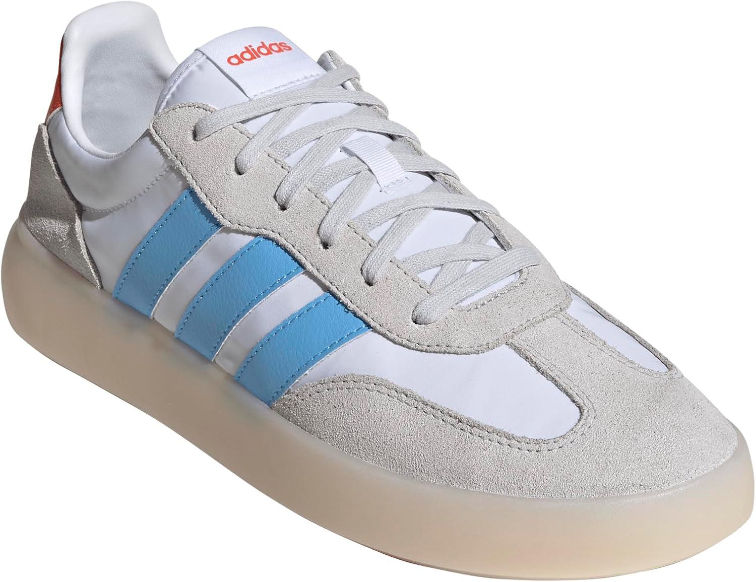 imageAdidas Mens Barreda DecodeWhiteSemi Blue BurstSemi Impact Orange