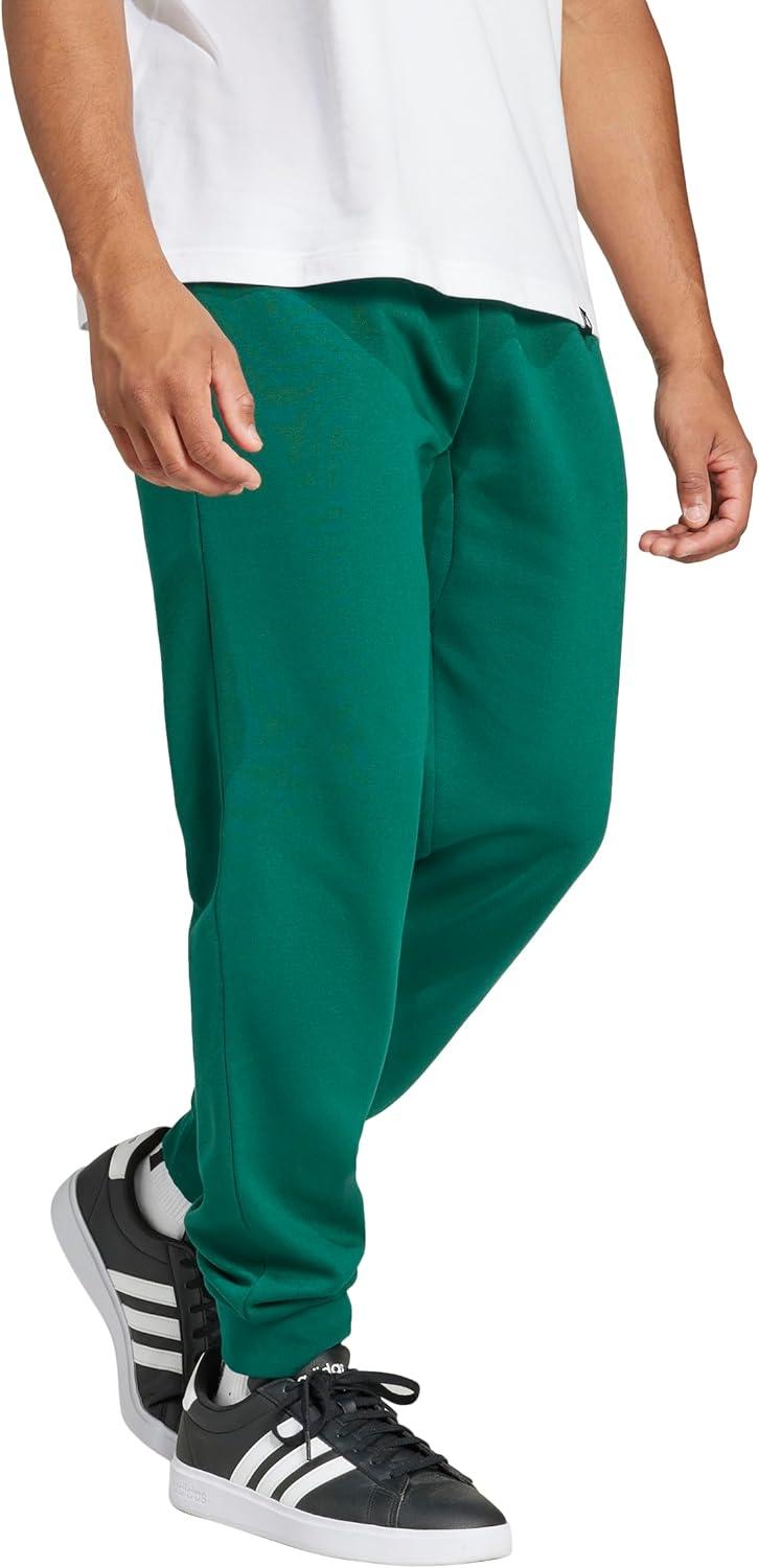 imageAdidas Mens Essentials Feel Cozy Fleece PantsCollegiate GreenBlack