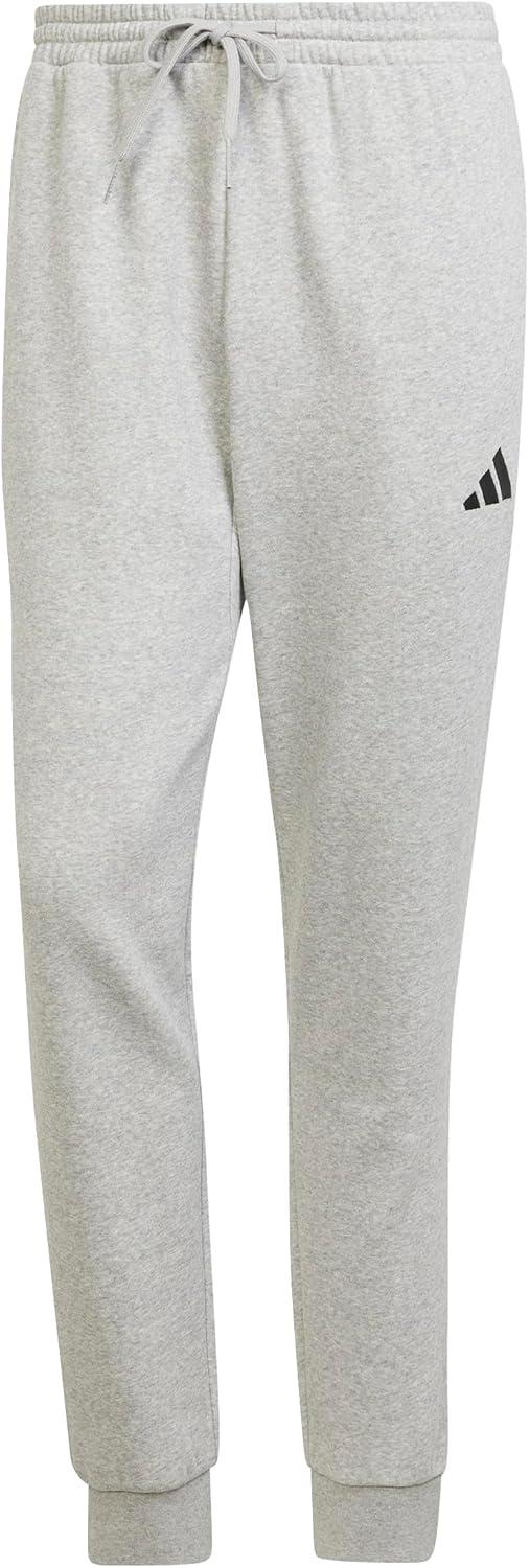 imageAdidas Mens Essentials Feel Cozy Fleece PantsMedium Grey HeatherBlack