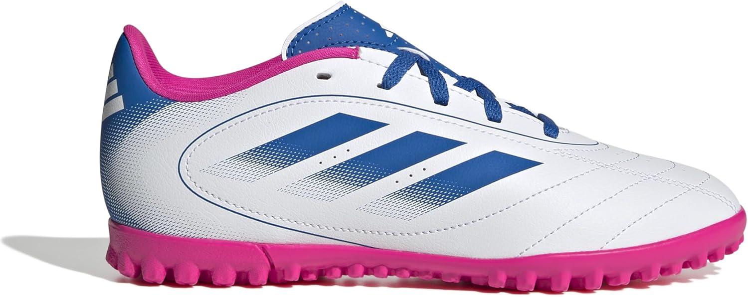 imageAdidas UnisexChild Goletto Ix Turf SneakerWhiteBright RoyalTeam Shock Pink