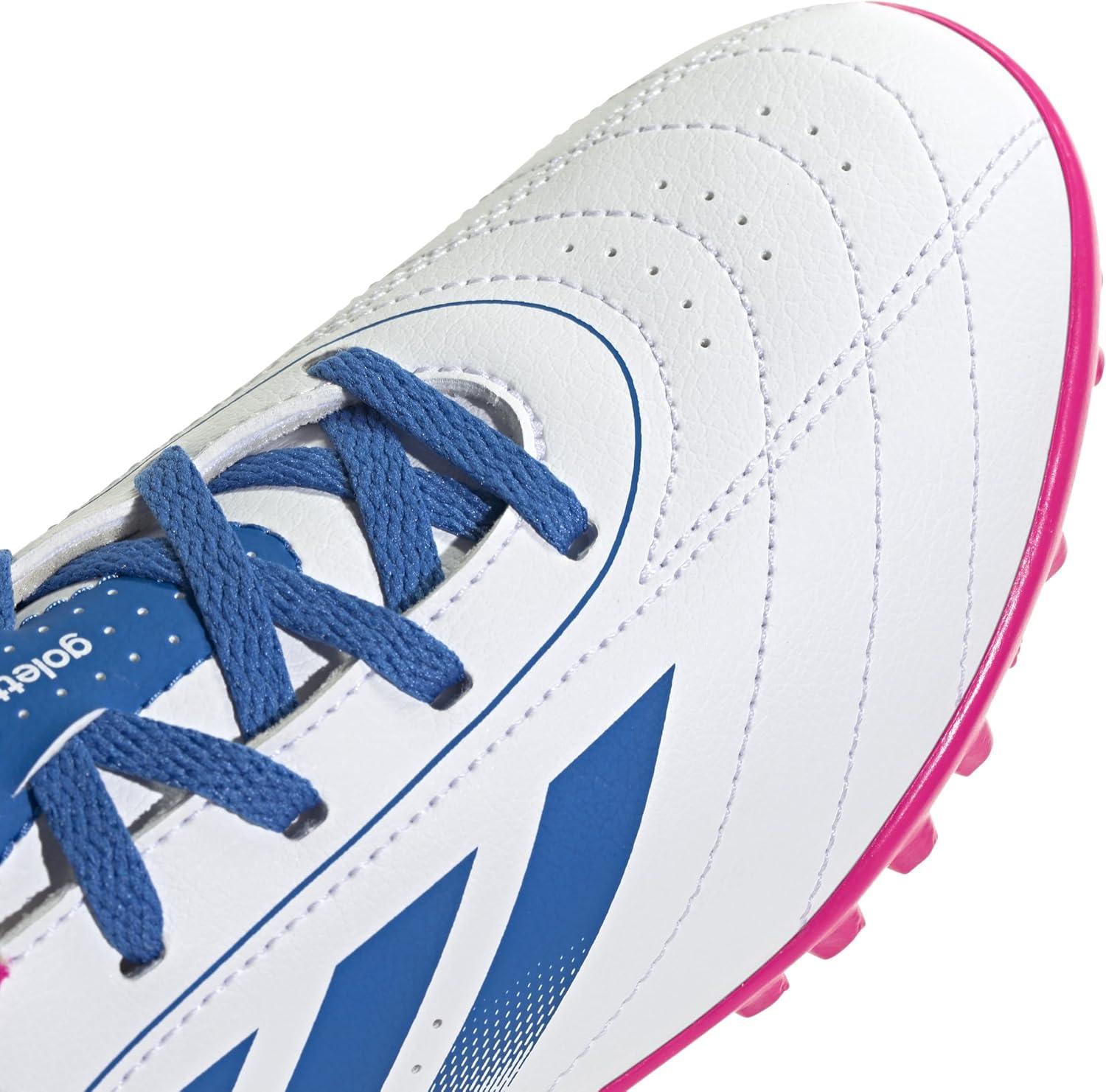 imageAdidas UnisexChild Goletto Ix Turf SneakerWhiteBright RoyalTeam Shock Pink