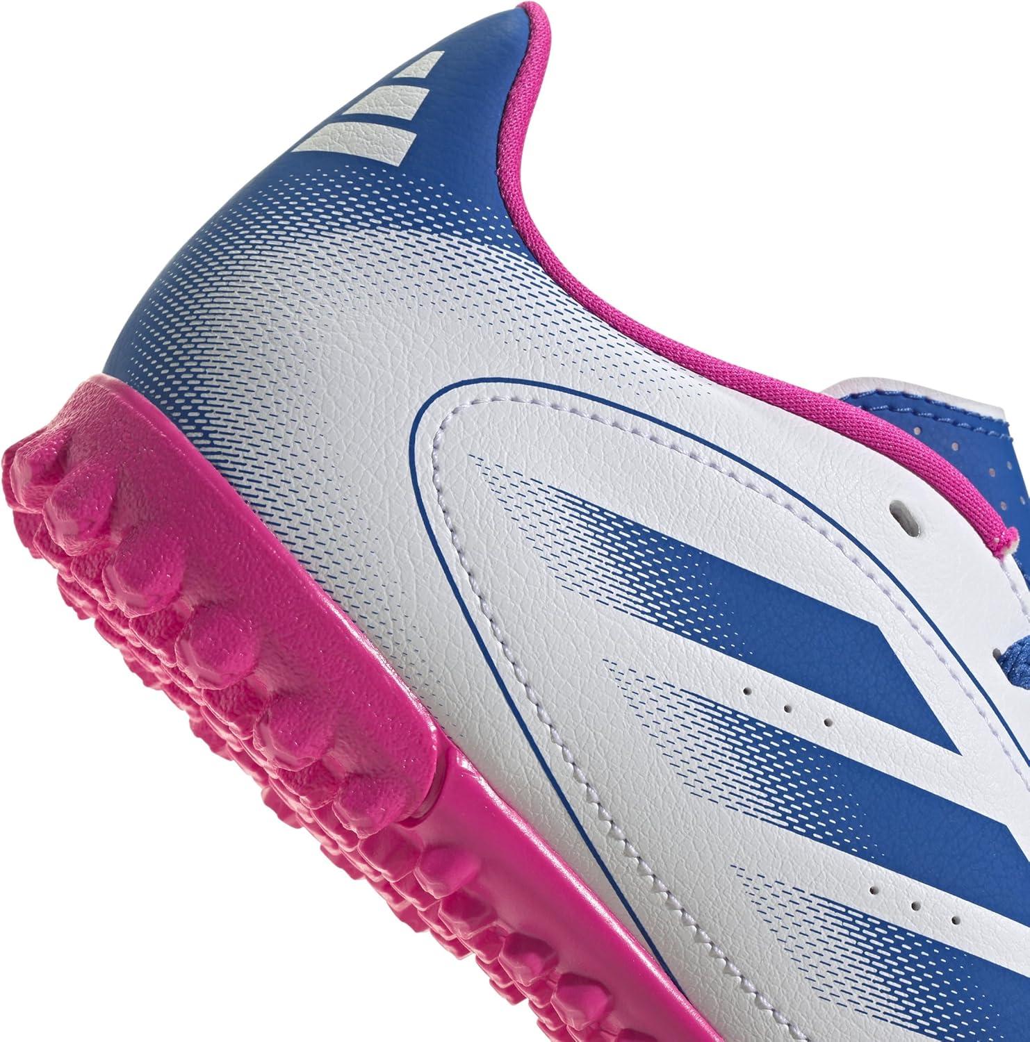 imageAdidas UnisexChild Goletto Ix Turf SneakerWhiteBright RoyalTeam Shock Pink