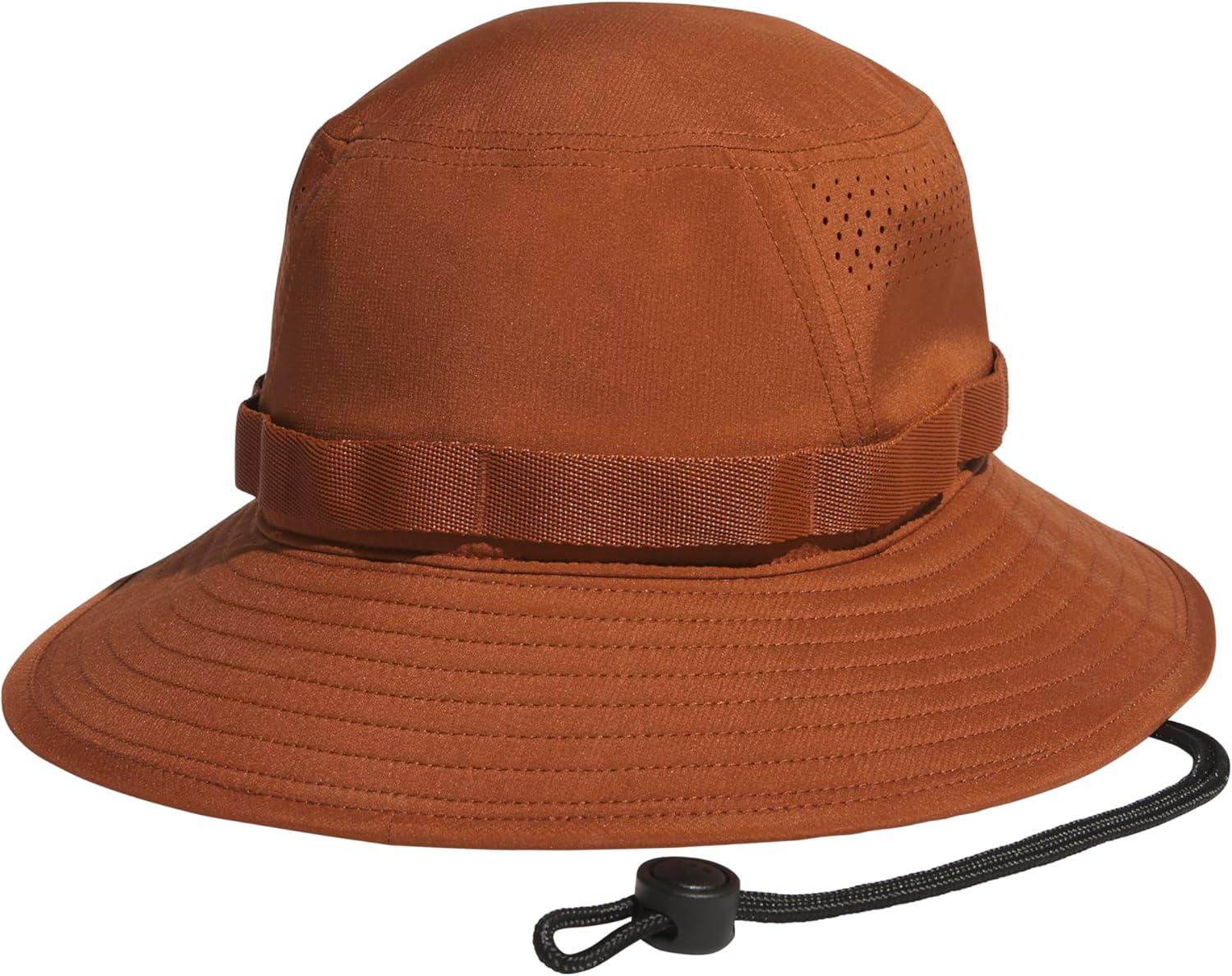 imageAdidas Victory Bucket Hat for Men Athletic Sun Cap for OutdoorsDusky Bronze BrownAurora Coffee Brown50