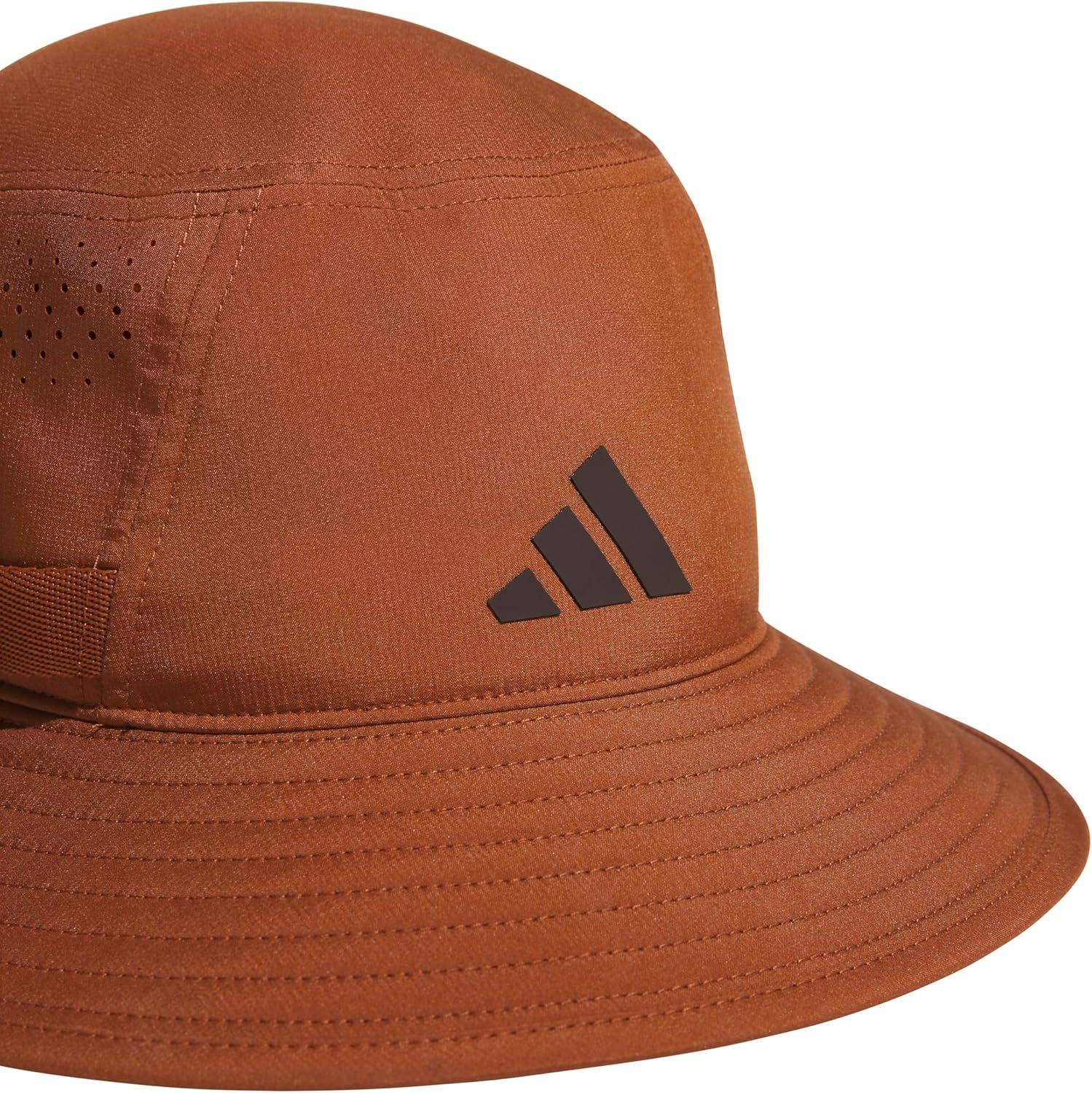 imageAdidas Victory Bucket Hat for Men Athletic Sun Cap for OutdoorsDusky Bronze BrownAurora Coffee Brown50