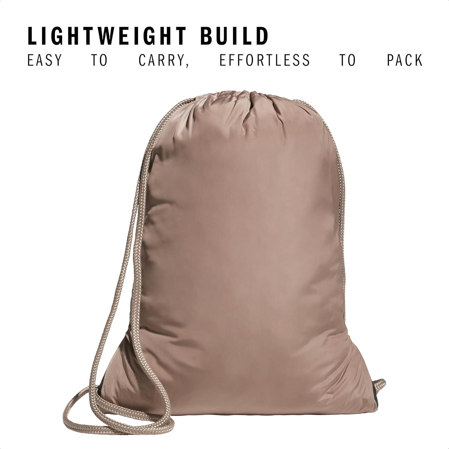 imageadidas Alliance Sackpack Drawstring Backpack Small Bag for Men and Women3Chalky BrownGunmetal