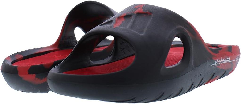 imageadidas Mens Adicane SandalCore BlackTeam Collegiate RedBright Redblack