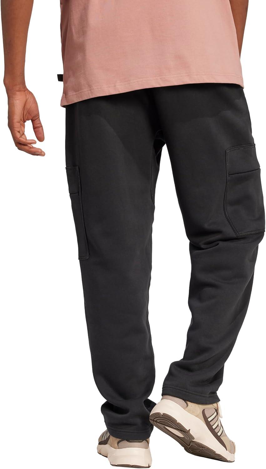 imageadidas Mens All SZN Fleece Graphic Loose Cargo PantsBlackBlack