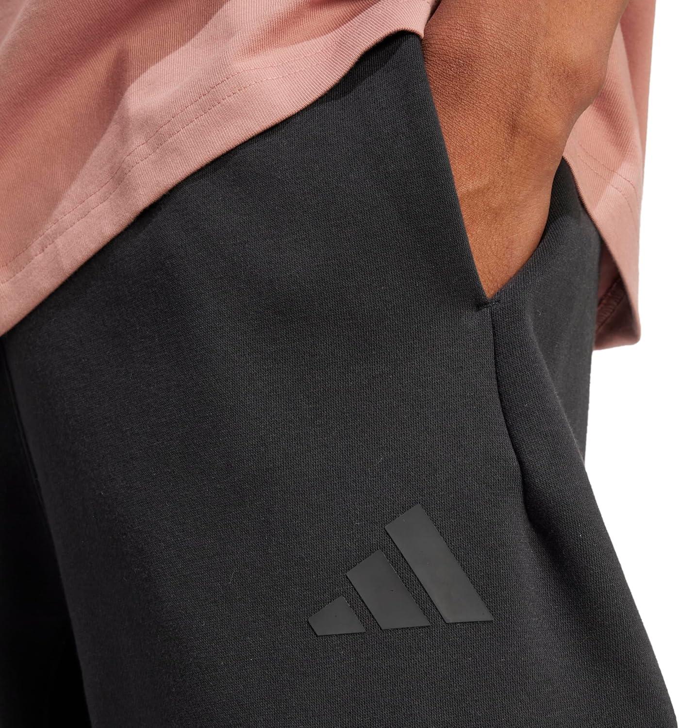 imageadidas Mens All SZN Fleece Graphic Loose Cargo PantsBlackBlack
