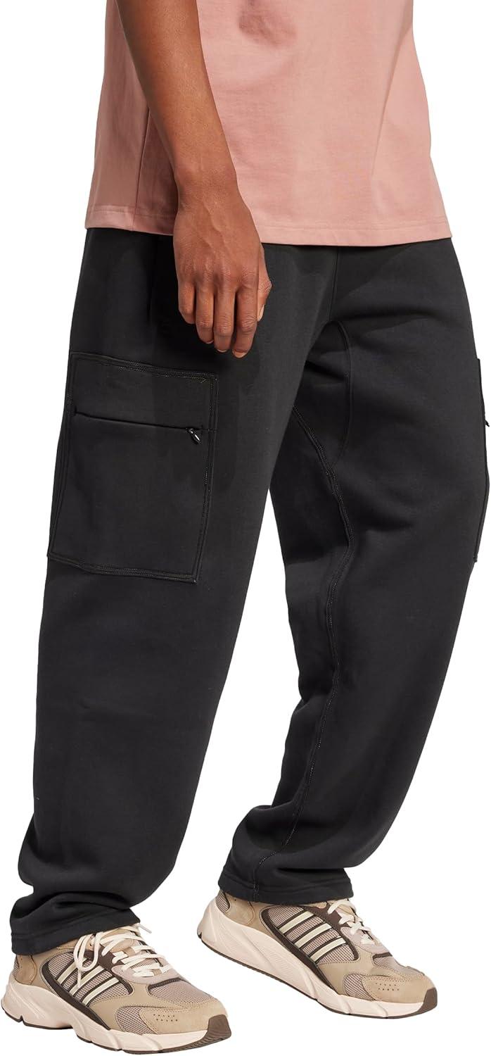 imageadidas Mens All SZN Fleece Graphic Loose Cargo PantsBlackBlack