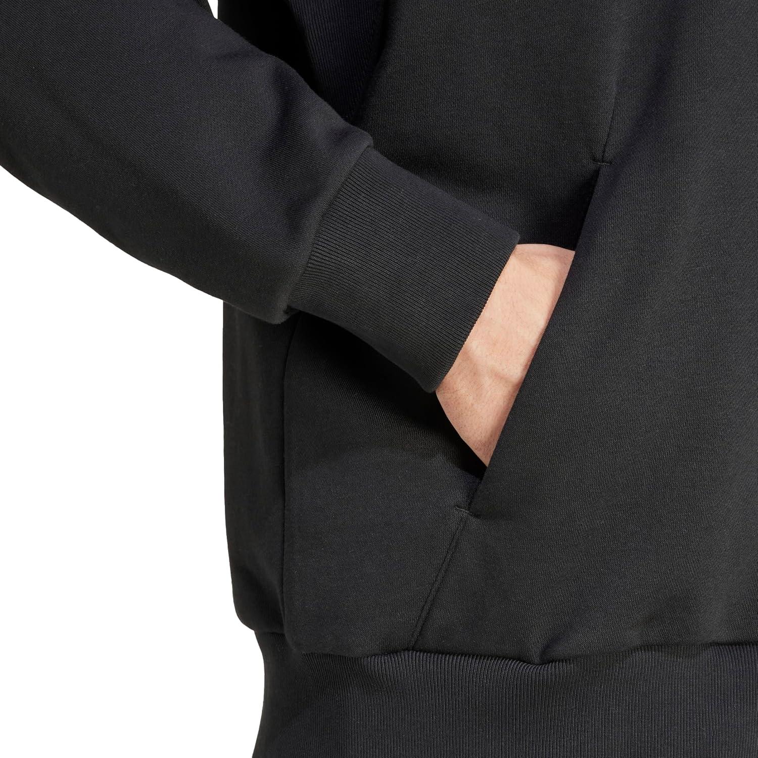 imageadidas Mens All Szn Fleece FullZip Hoodie SweatshirtBlack