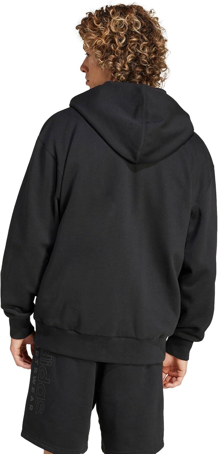 imageadidas Mens All Szn Fleece FullZip Hoodie SweatshirtBlack