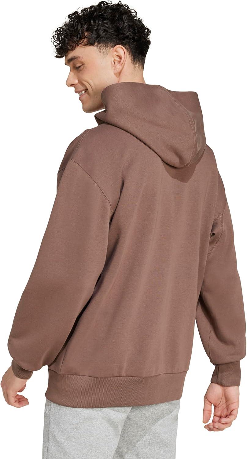 imageadidas Mens All Szn Fleece FullZip Hoodie SweatshirtEarth Strata