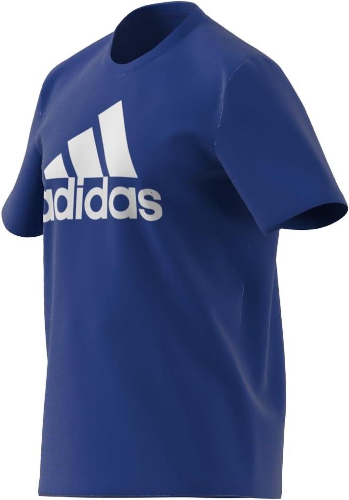 imageadidas Mens Essentials Single Jersey 3Stripes TShirtTeam Royal BlueWhite