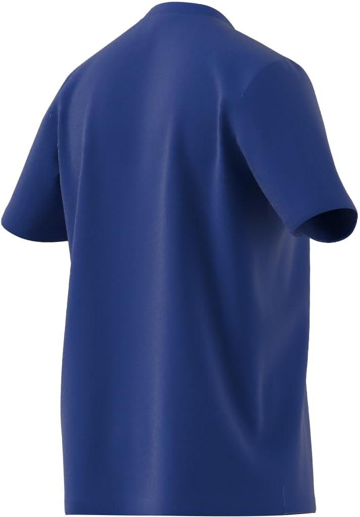 imageadidas Mens Essentials Single Jersey 3Stripes TShirtTeam Royal BlueWhite