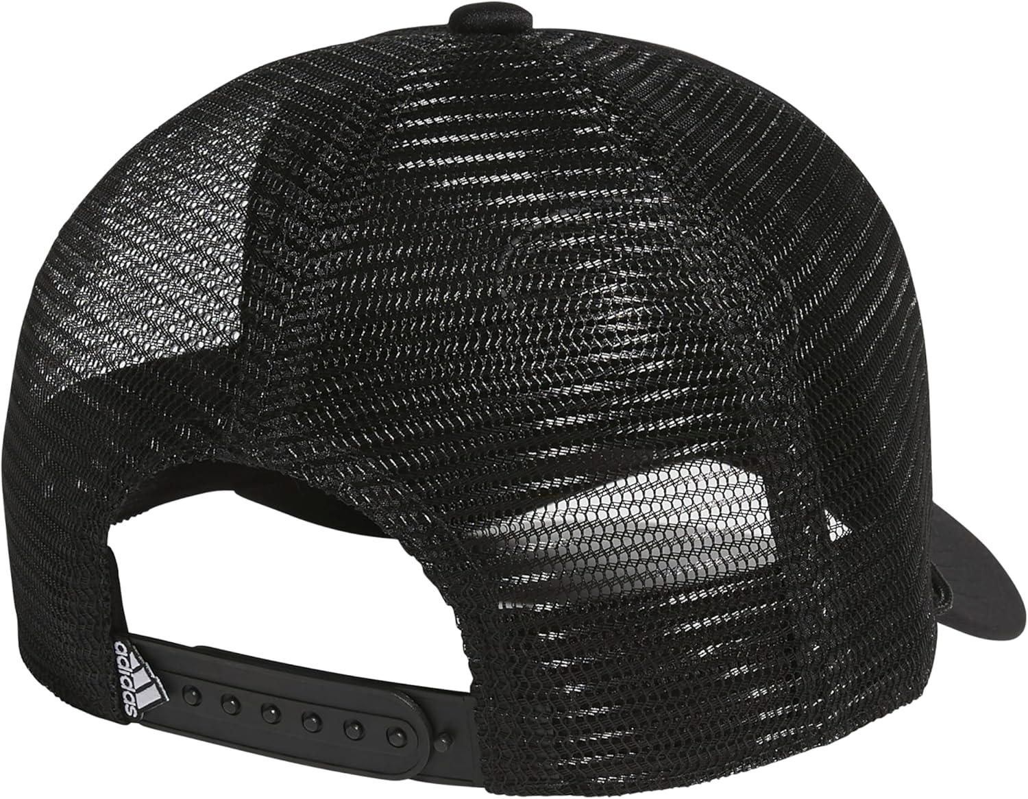imageadidas Mens Foam Front Mesh Back Snapback Adjustable Fit Trucker HatBlackWhite2