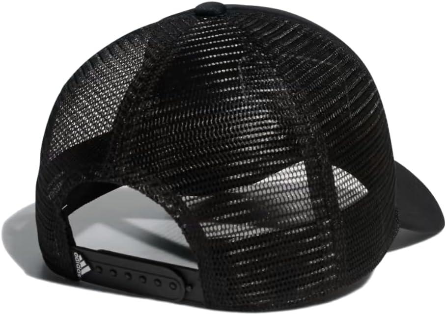 imageadidas Mens Foam Front Mesh Back Snapback Adjustable Fit Trucker HatBlackWhiteGrey