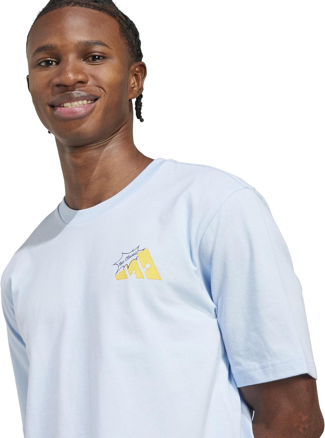 imageadidas Mens Food Pack Graphic TShirtGlow BlueGrilled Cheese