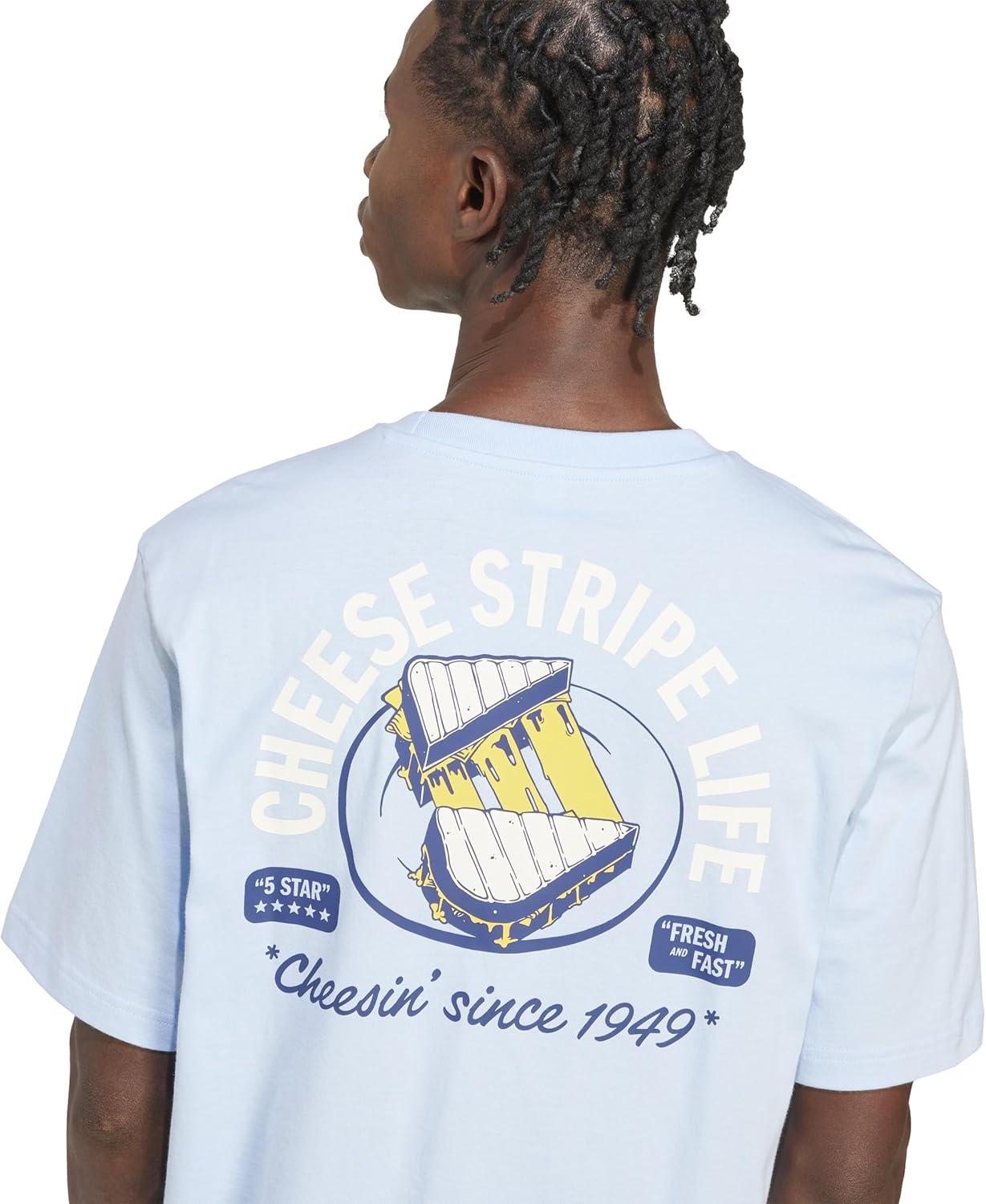 imageadidas Mens Food Pack Graphic TShirtGlow BlueGrilled Cheese
