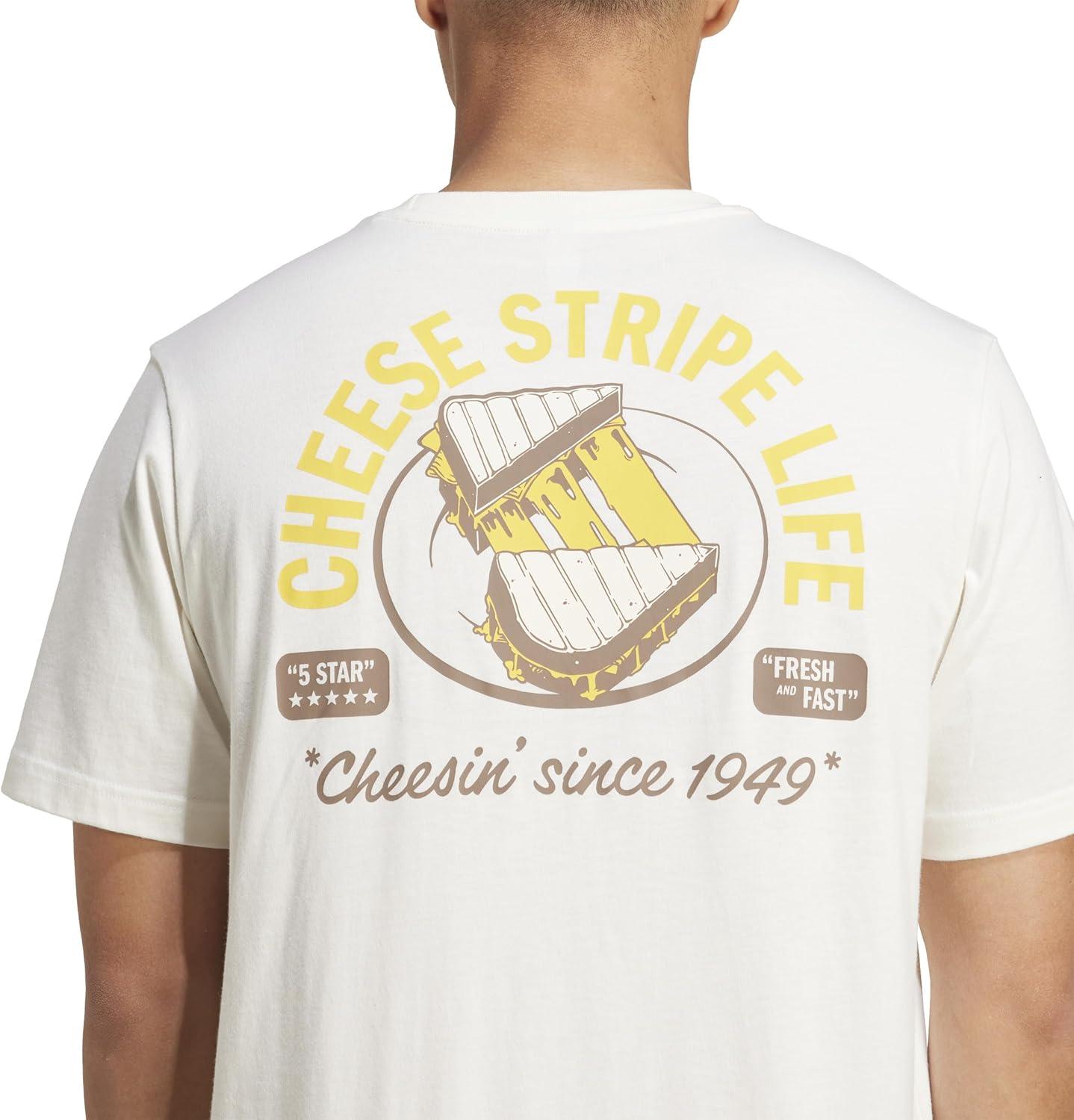 imageadidas Mens Food Pack Graphic TShirtOff WhiteGrilled Cheese