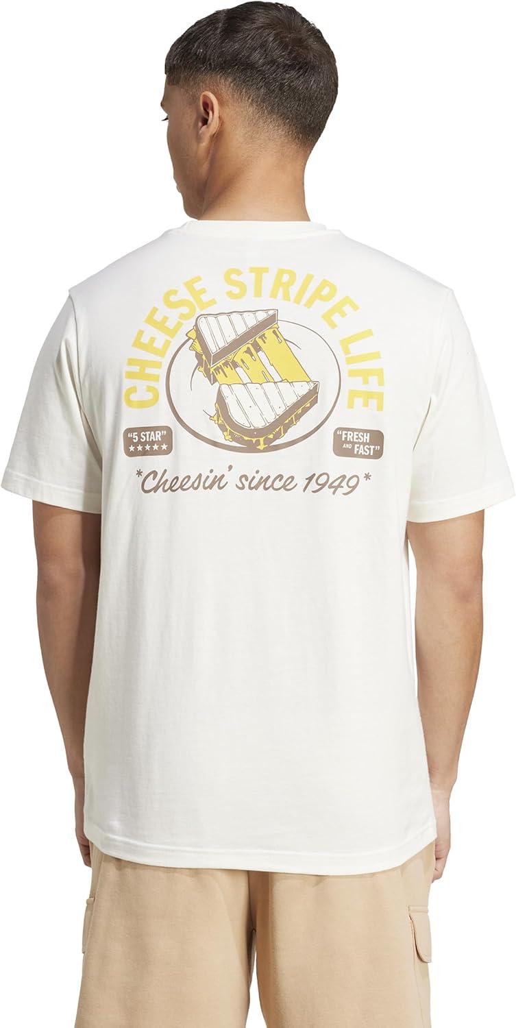 imageadidas Mens Food Pack Graphic TShirtOff WhiteGrilled Cheese