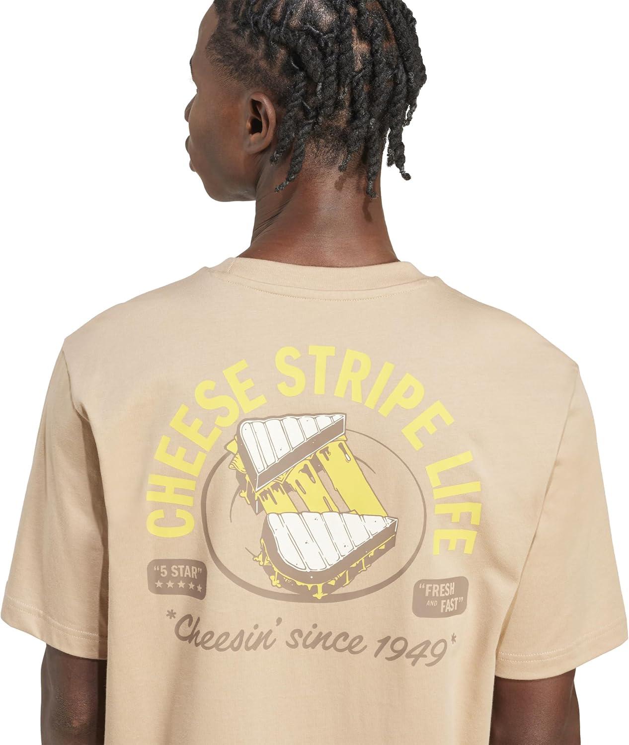 imageadidas Mens Food Pack Graphic TShirtWarm SandstoneGrilled Cheese