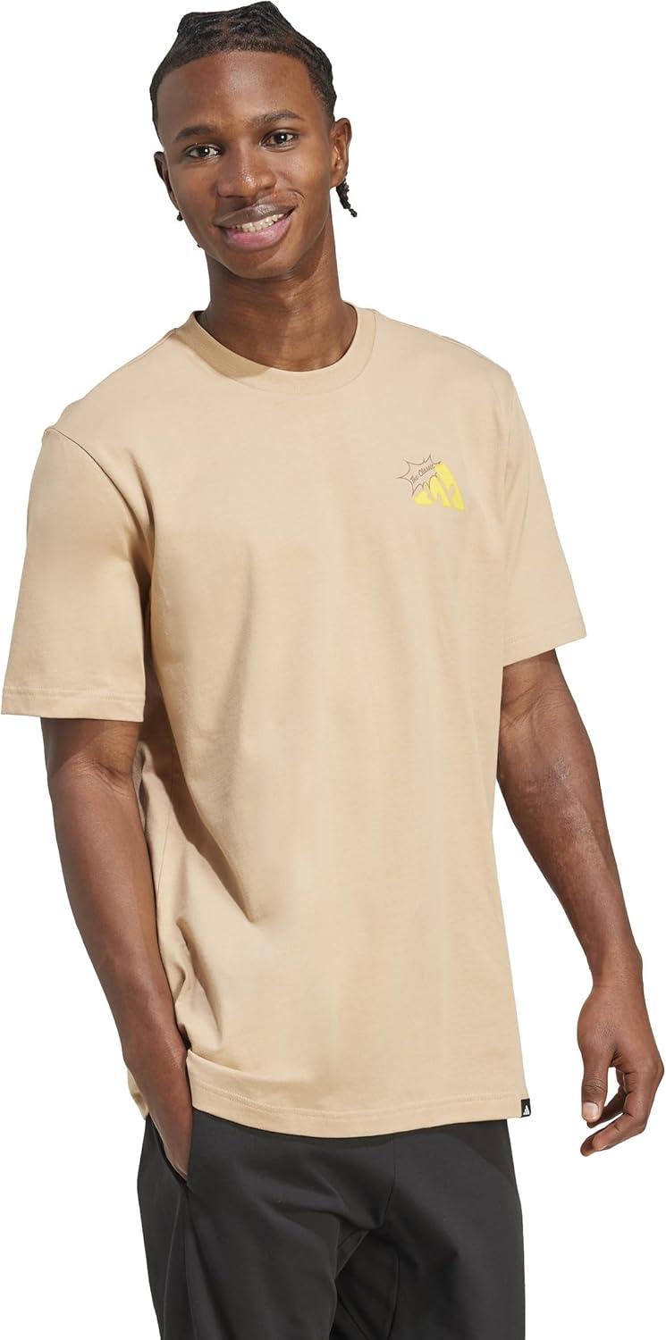 imageadidas Mens Food Pack Graphic TShirtWarm SandstoneGrilled Cheese