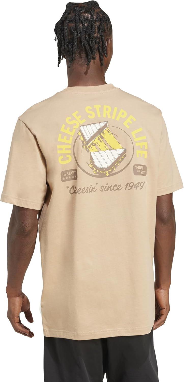 imageadidas Mens Food Pack Graphic TShirtWarm SandstoneGrilled Cheese