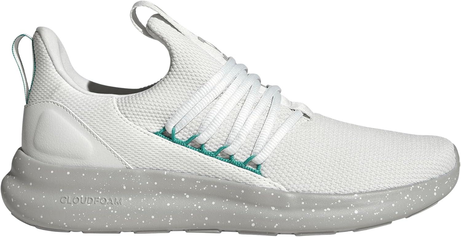 imageadidas Mens Lite Racer Adapt 70 ShoesCrystal WhitePure TealGrey