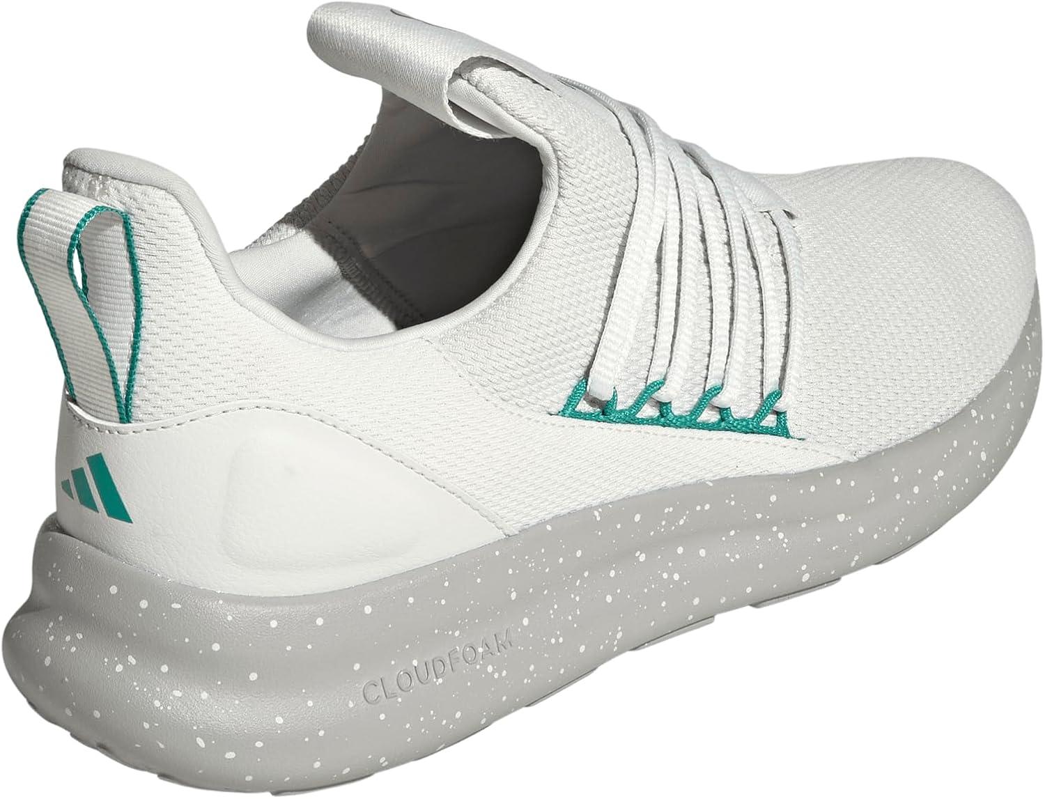 imageadidas Mens Lite Racer Adapt 70 ShoesCrystal WhitePure TealGrey