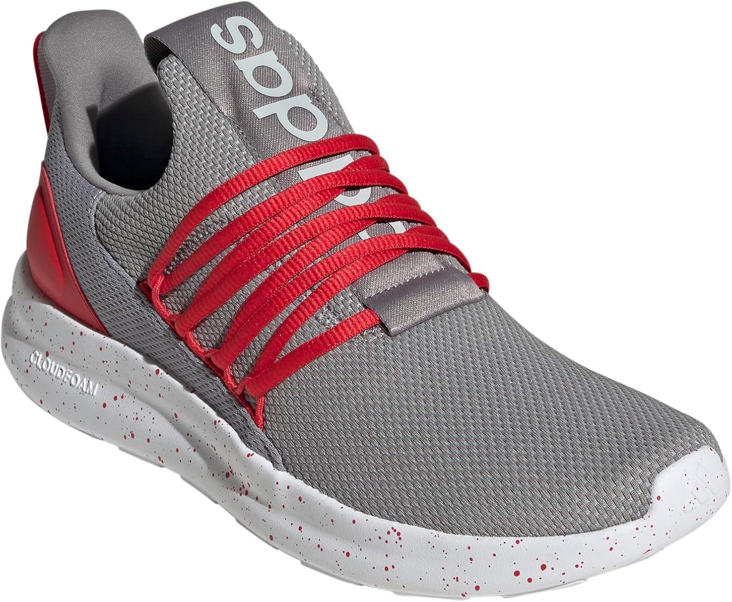 imageadidas Mens Lite Racer Adapt 70 ShoesGreyBetter ScarletWhite