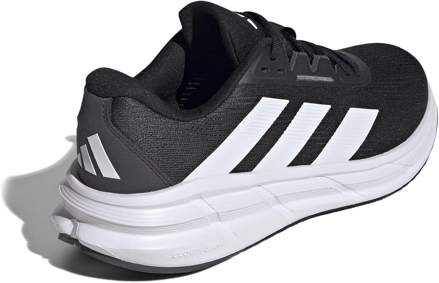 imageadidas Mens Questar 3 RunningBlackWhiteCarbon