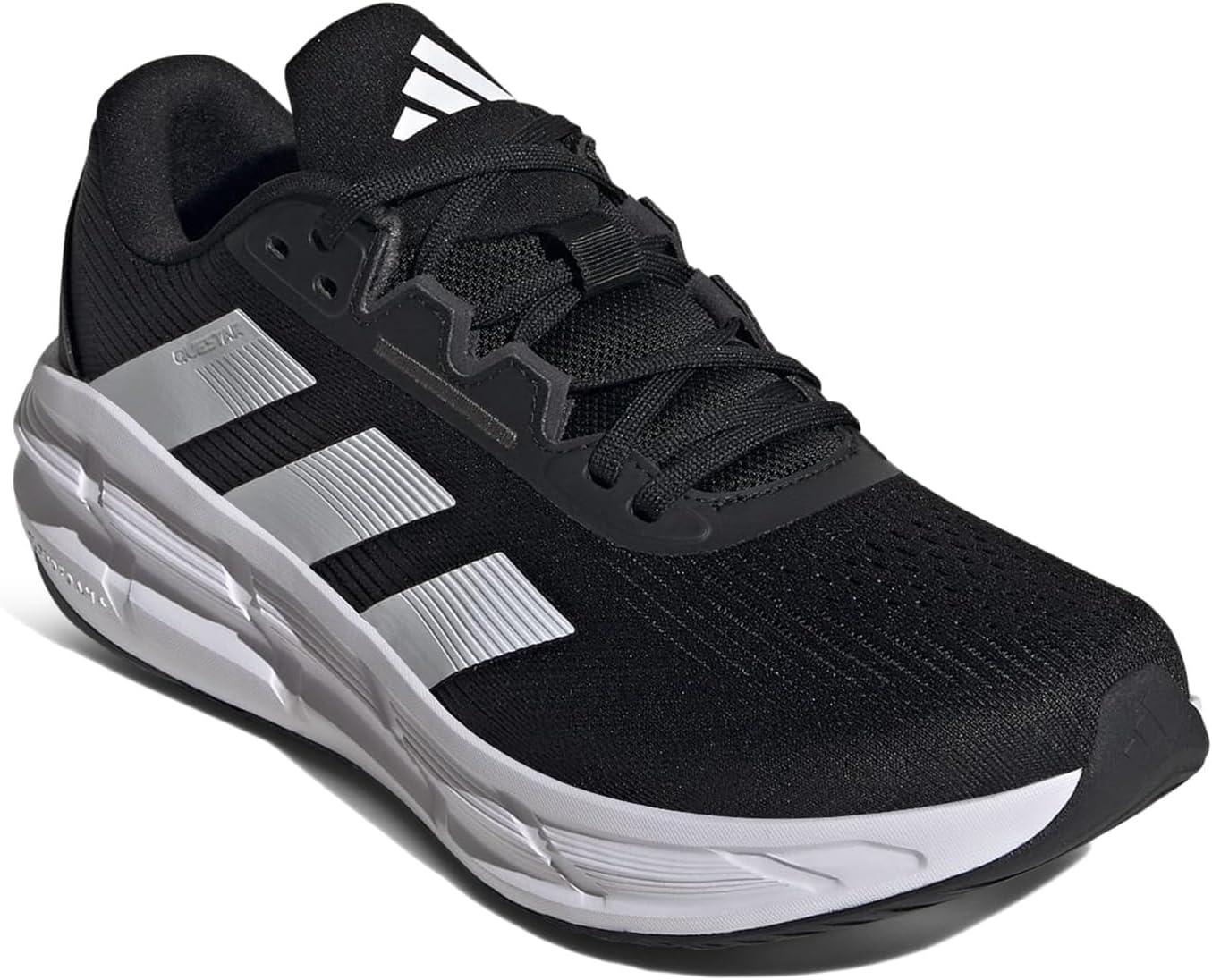imageadidas Mens Questar 3 RunningBlackWhiteCarbon