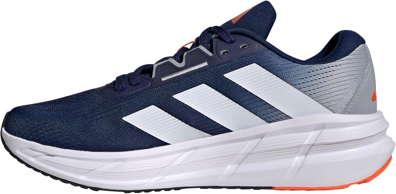 imageadidas Mens Questar 3 RunningDark BlueWhiteImpact Orange