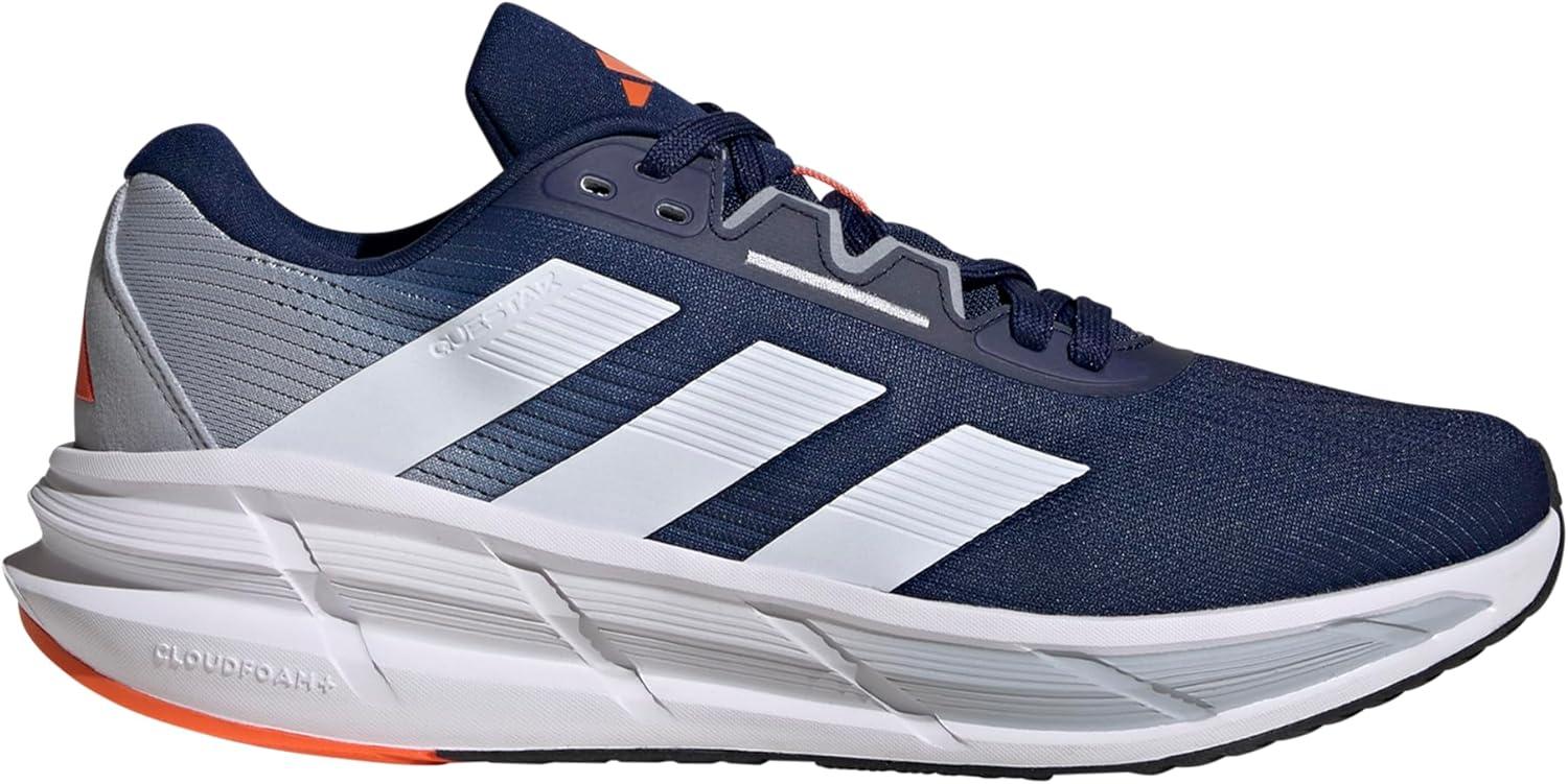imageadidas Mens Questar 3 RunningDark BlueWhiteImpact Orange