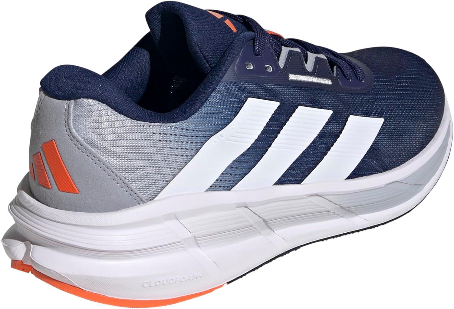 imageadidas Mens Questar 3 RunningDark BlueWhiteImpact Orange