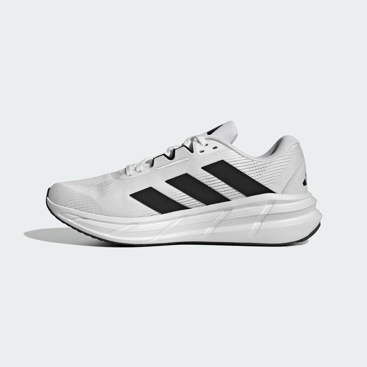 imageadidas Mens Questar 3 RunningWhiteBlackDash Grey