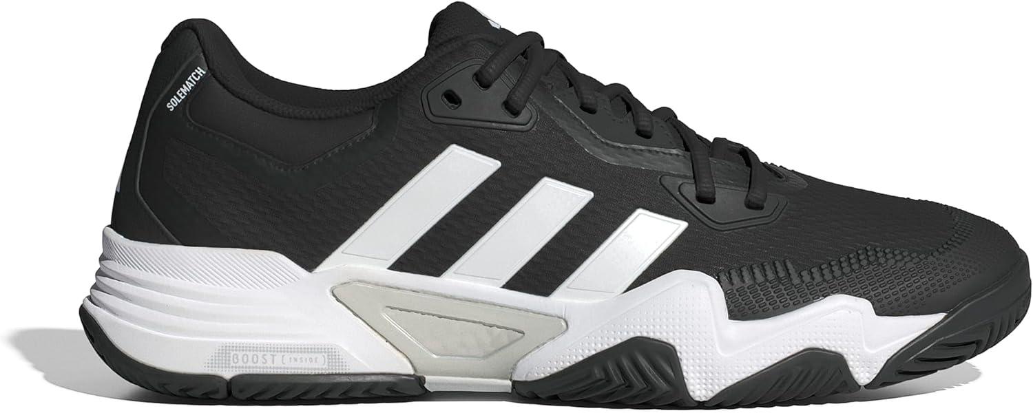 imageadidas Mens Solematch Control 2 TennisCore Black Cloud White Silver Metallic