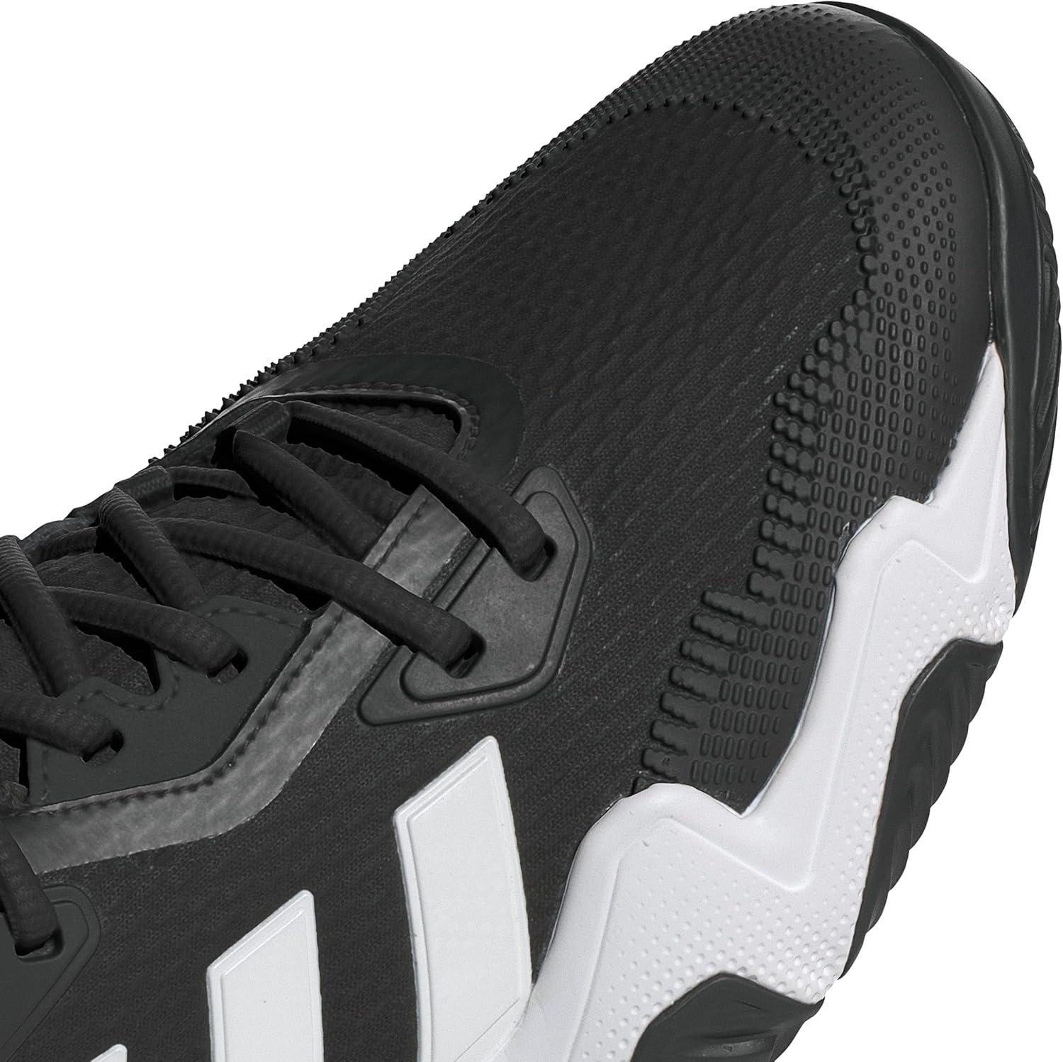 imageadidas Mens Solematch Control 2 TennisCore Black Cloud White Silver Metallic