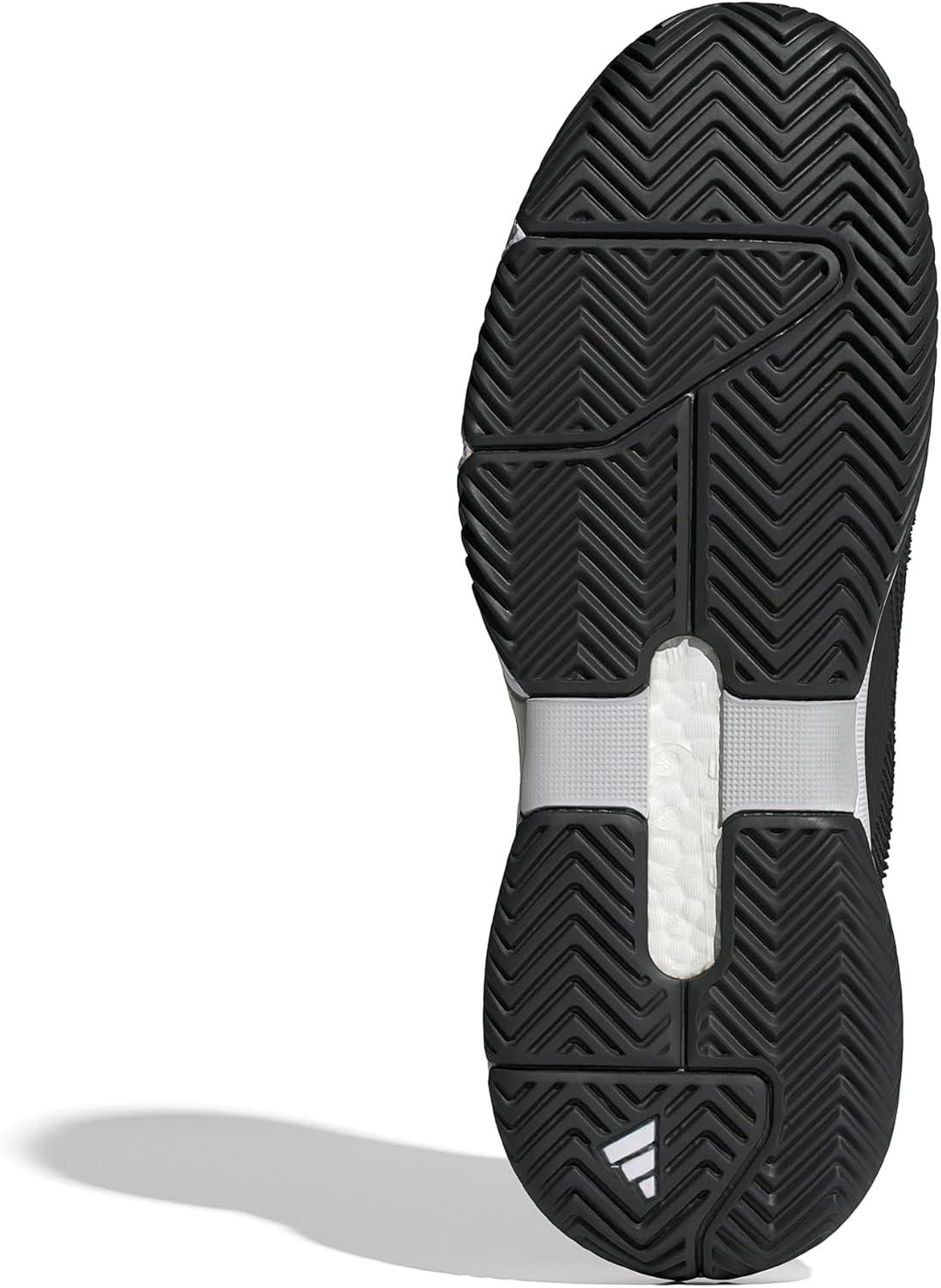 imageadidas Mens Solematch Control 2 TennisCore Black Cloud White Silver Metallic