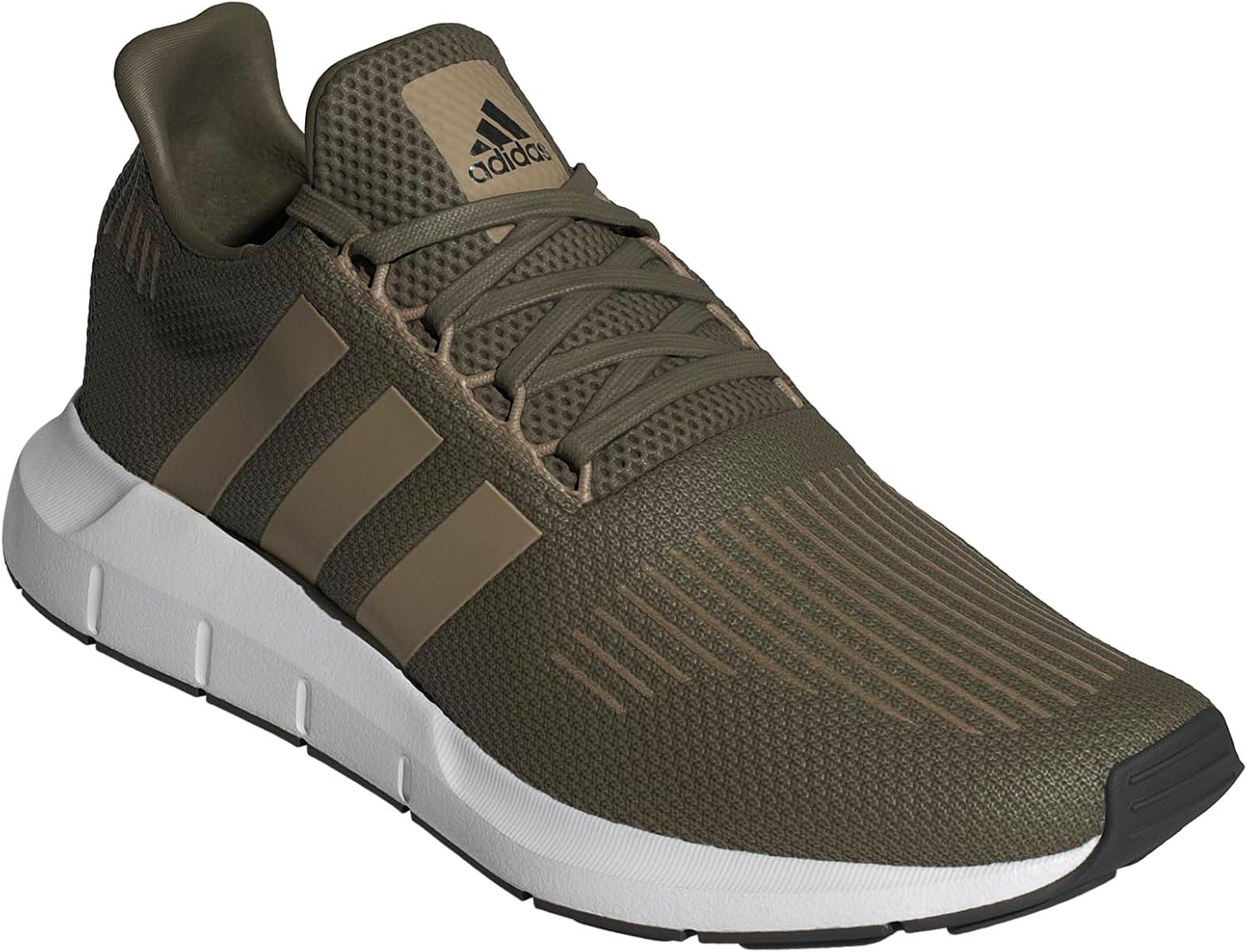 imageadidas Mens Swift Run 10 SneakerOlive StrataBlanch CargoWhite