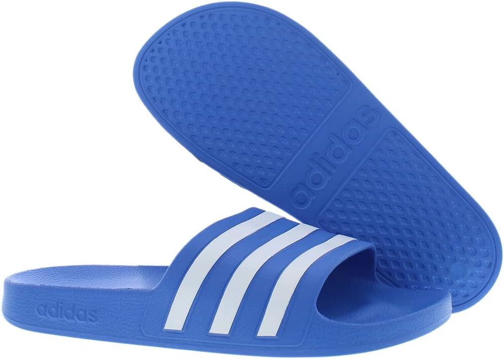 imageadidas Unisex Adult Adilette Aqua Slide SandalTrue BlueWhiteTrue Blue