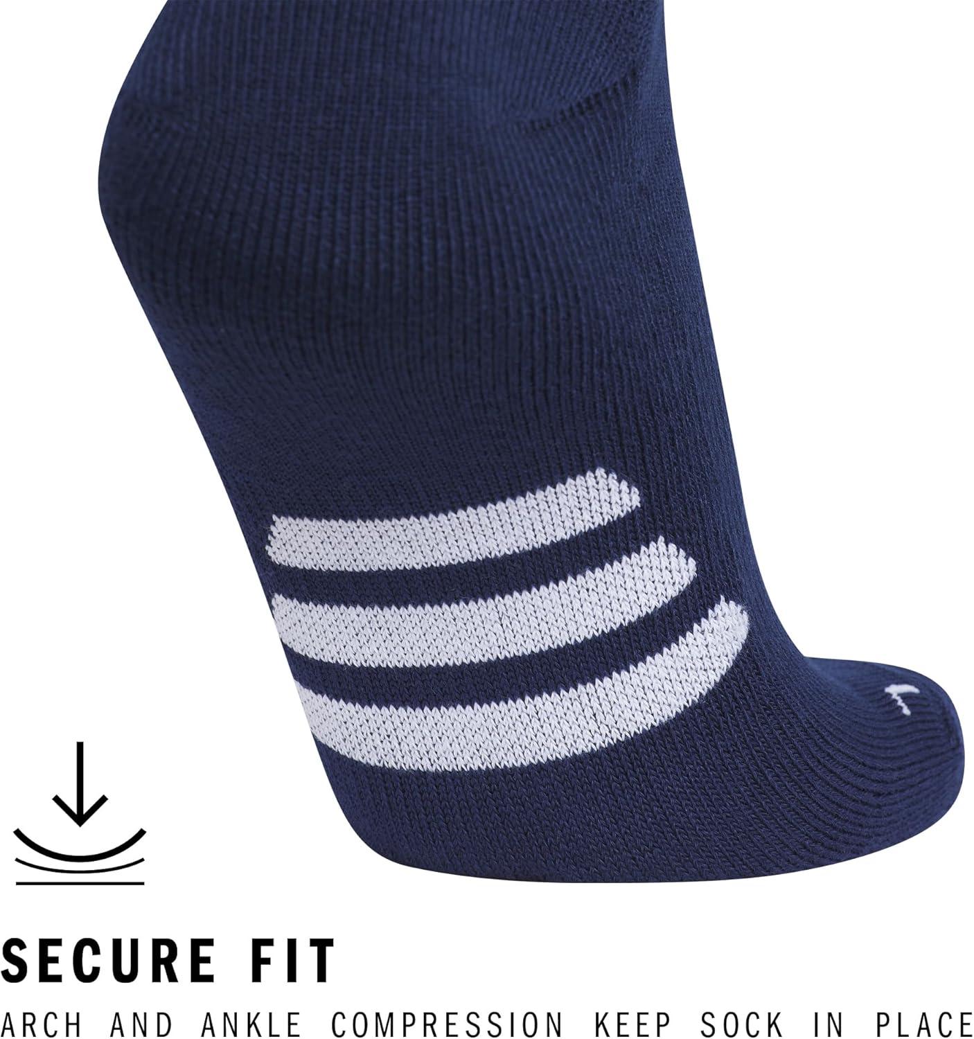 imageadidas Unisex Rivalry Field Compression Sport Socks for Men Women Athletic Socks MoistureWicking NCAA Compliant 2PackNavy BlueWhite20