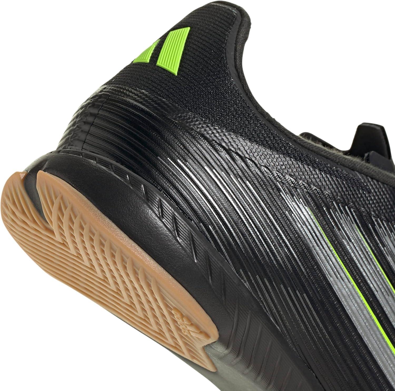 imageadidas UnisexAdult F50 League Indoor SneakerBlackIron MetallicLucid Lemon