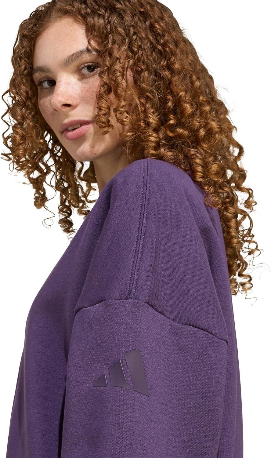 imageadidas Womens Essentials Contemporary Logo Bomber JacketAurora Plum