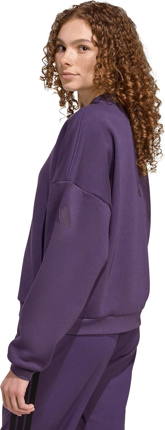 imageadidas Womens Essentials Contemporary Logo Bomber JacketAurora Plum