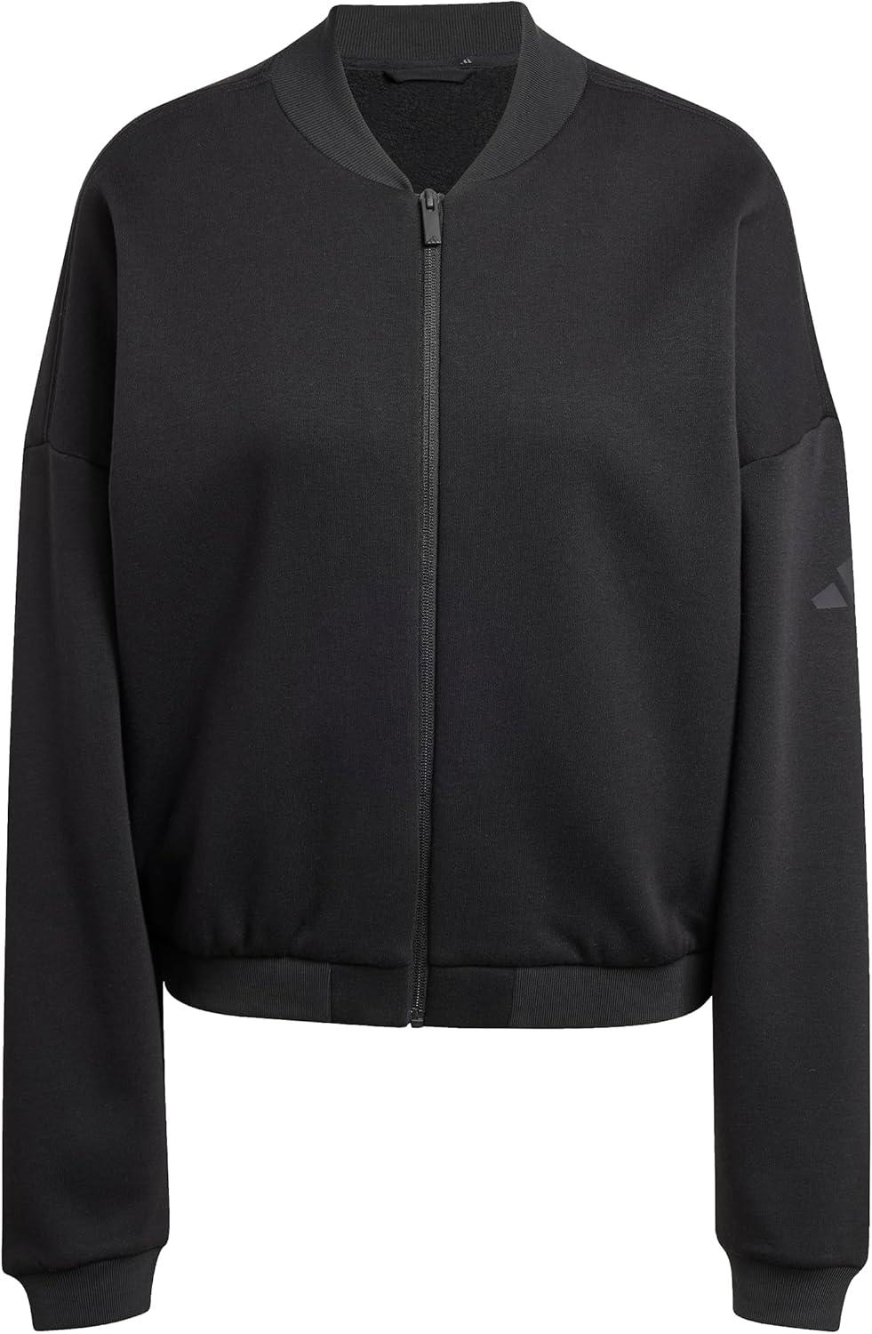 imageadidas Womens Essentials Contemporary Logo Bomber JacketBlack